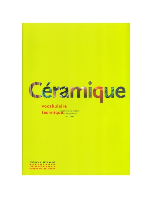 LIVRE CÉRAMIQUE VOCABULAIRE TECHNIQUE