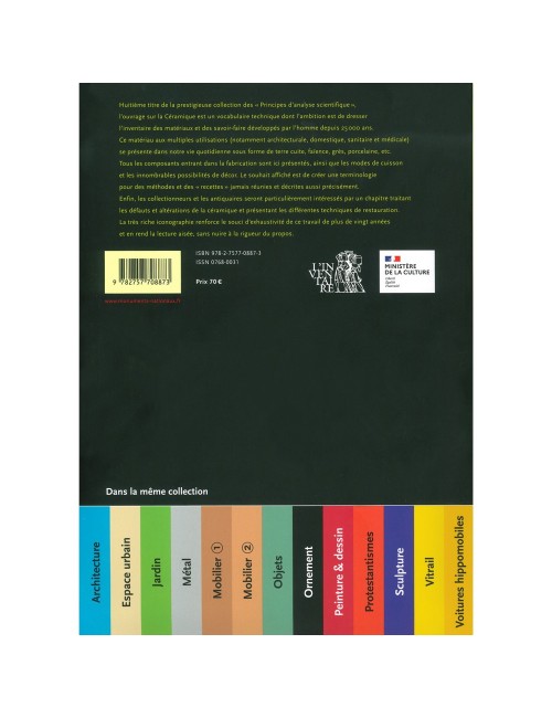 LIVRE CÉRAMIQUE VOCABULAIRE TECHNIQUE