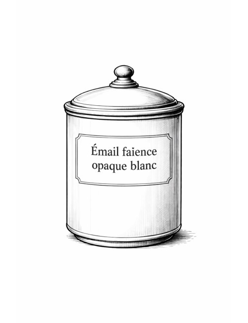 ÉMAIL FAÏENCE OPAQUE POUR SOUS COUCHE BLANC PR120BB