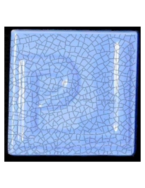 ÉMAIL FAÏENCE OPAQUE CRAQULELÉ BRILLANT BLEU CIEL 5938