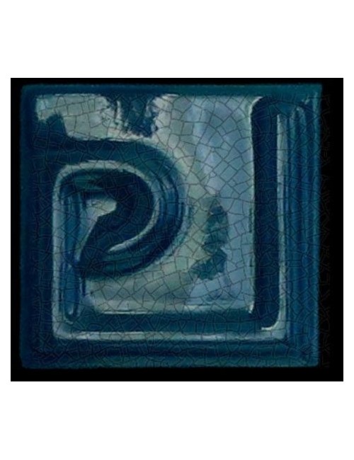 ÉMAIL FAÏENCE OPAQUE CRAQUELÉ BRILLANT VERT 5939 ancien E-31018/9