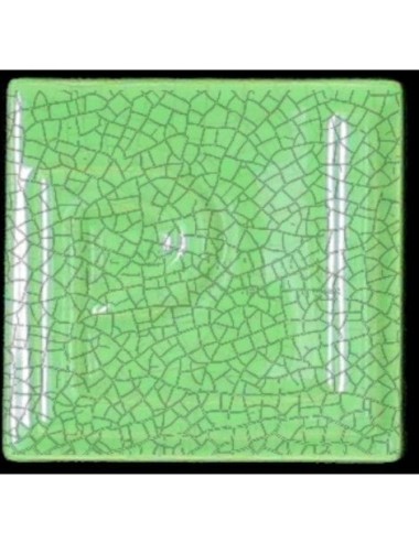 ÉMAIL FAÏENCE OPAQUE CRAQUELÉ BRILLANT VERT VICTORIA 5935 ex E31018/5