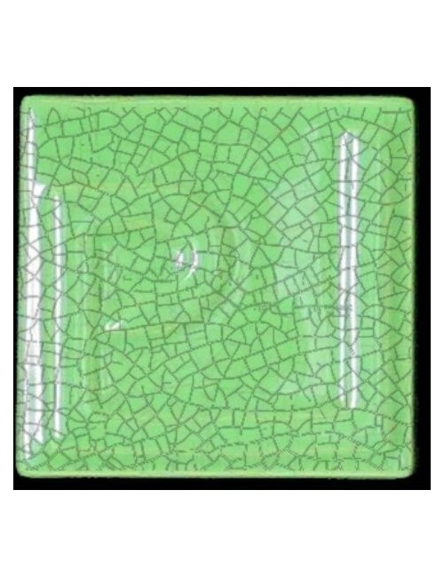 ÉMAIL FAÏENCE OPAQUE CRAQUELÉ BRILLANT VERT VICTORIA 5935 ex E31018/5