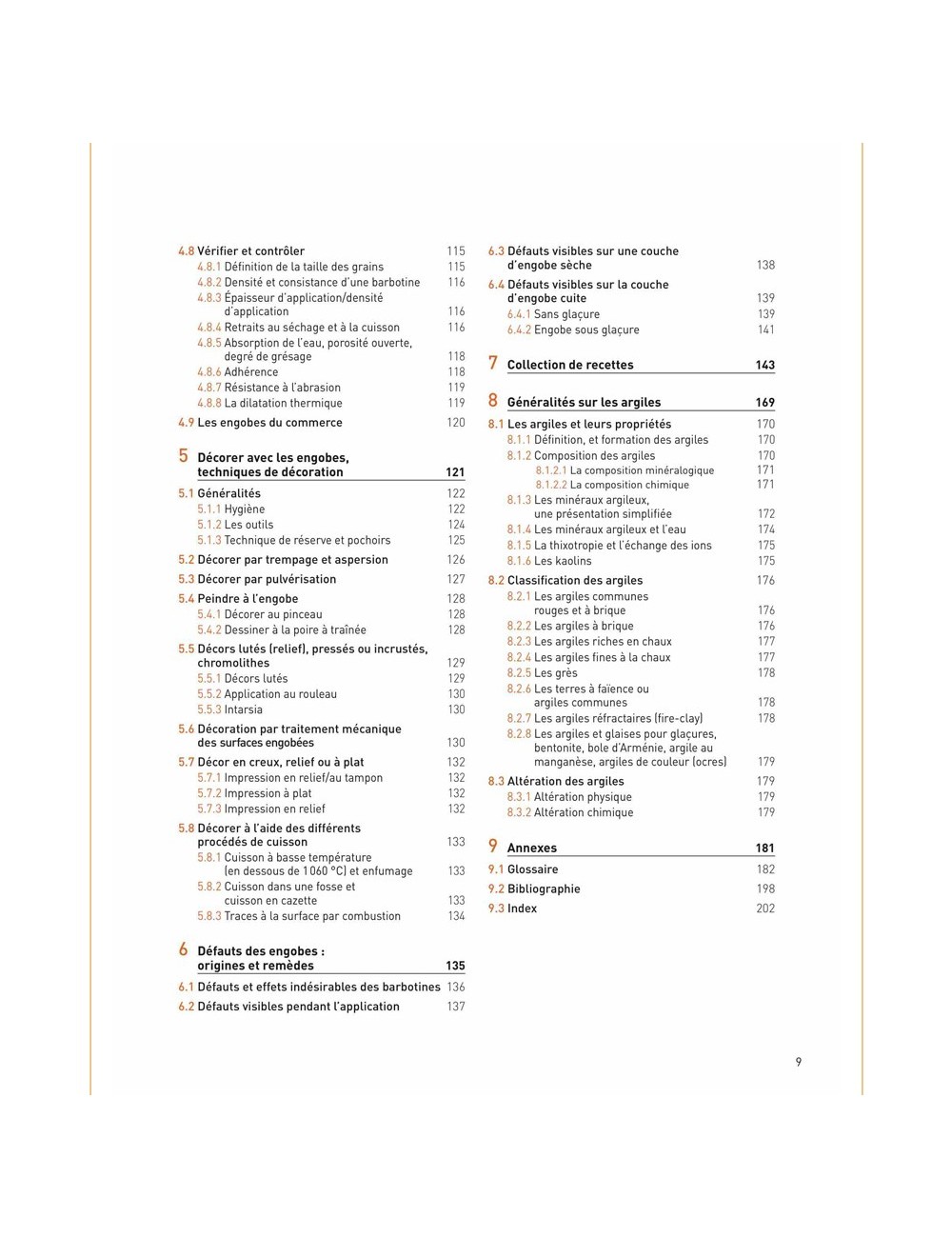 LIVRE ENGOBES ET AUTRES REVETEMENTS ARGILEUX EN CERAMIQUE