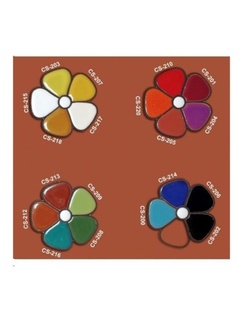 ÉMAIL FAÏENCE OPAQUE CLOISONNÉ BRILLANT AUBERGINE CS201/N