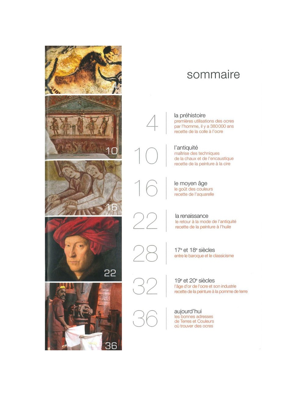 LIVRE HISTOIRE DE L'OCRE À TRAVERS DES RECETTES ...