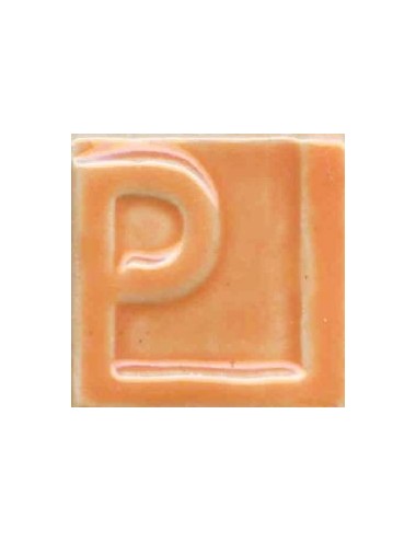 ÉMAIL GRÈS & PORCELAINE SANS PLOMB ORANGE CLAIR E63041/1